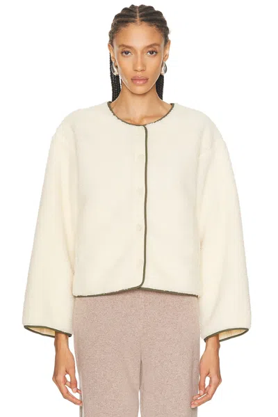 Re/done Cocoon Liner Jacket In White