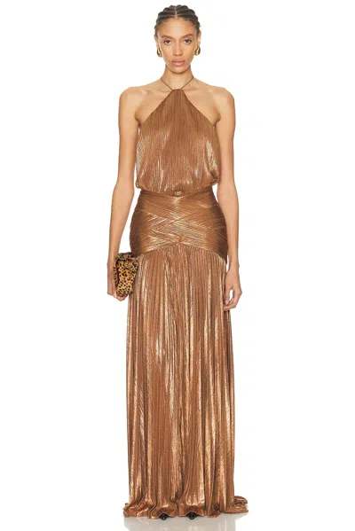 Retroféte Amberley Dress In Brown