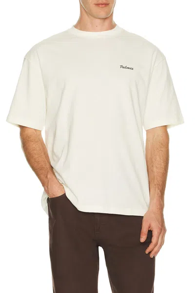 Palmes Dyed T-shirt In White