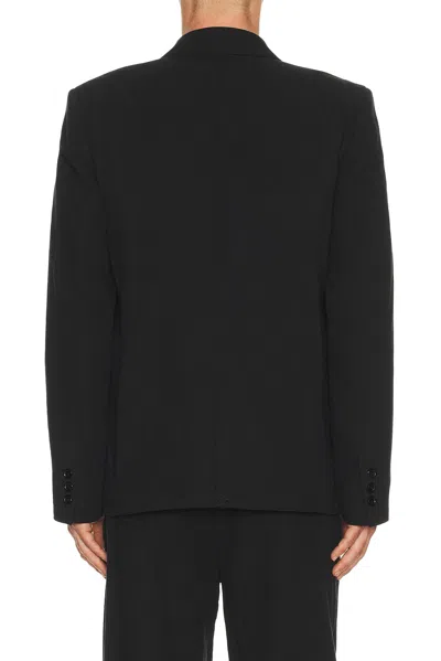 Palmes Double Breasted Blazer In Black