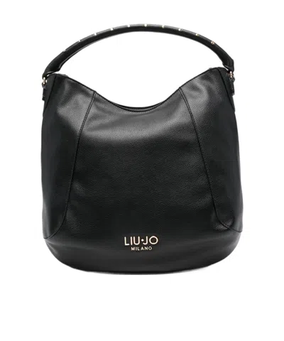 Liu •jo Liu Jo Leather Top Handle In Black