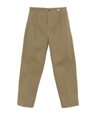 Myths Pleated-front Trousers In Gray