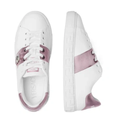 Versace Greca Embellished Sneakers In Multi