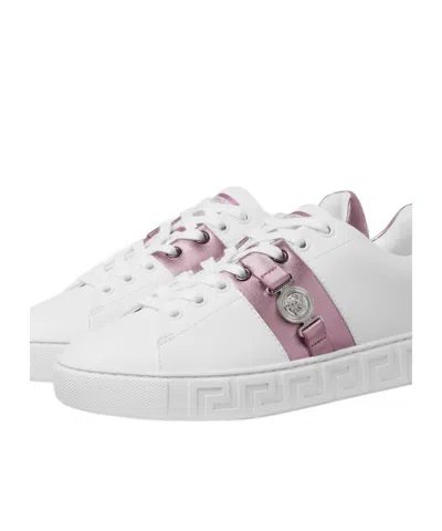 Versace Greca Embellished Sneakers In Multi