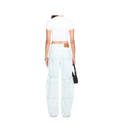 Off-white Multiple-pocket Cargo Jeans In Blue