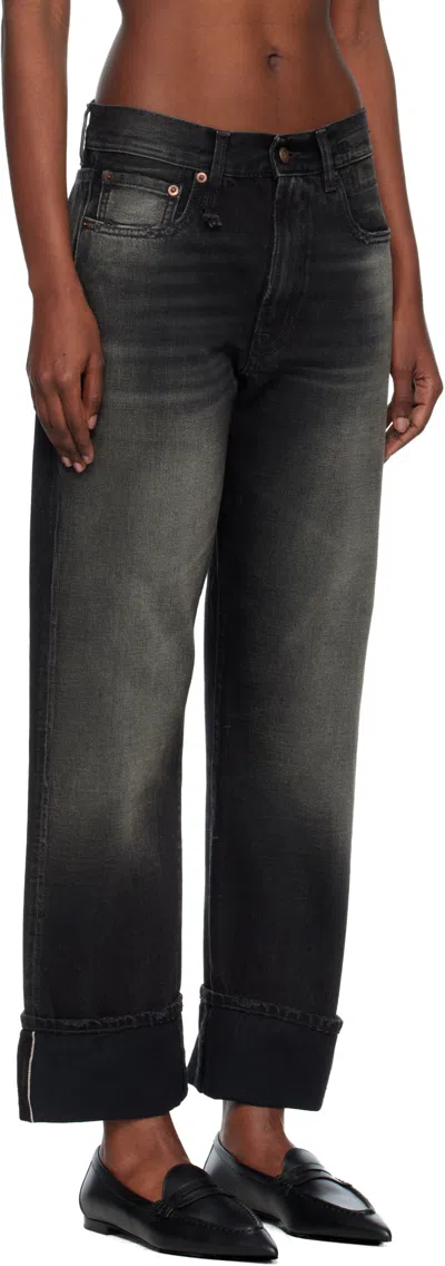 R13 Rolled-up Jeans In Gray