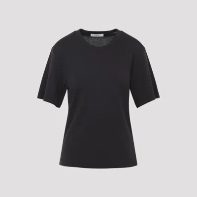 Lemaire Basic Crewneck T-shirt In Black
