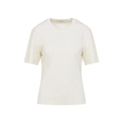 Lemaire Basic Crewneck T-shirt In Neutral