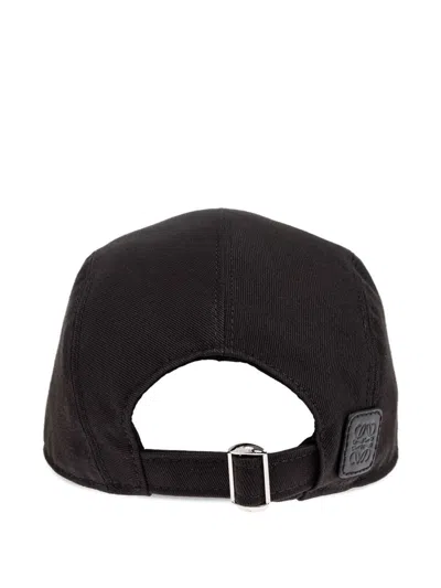Loewe Logo-embroidered Five-panel Cap In Black