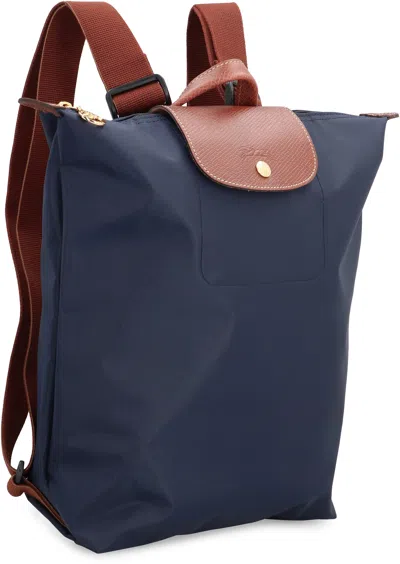 Longchamp Backpack Le Pliage Original Medium In Blue