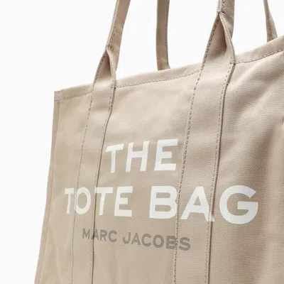 Marc Jacobs Rectangular Canvas Tote Bag With Top Handles In Neutral