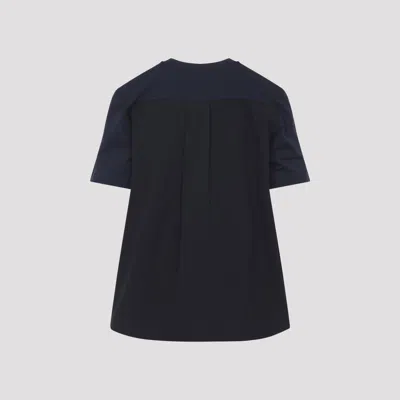Marni Asymmetric Crewneck T-shirt In Blue