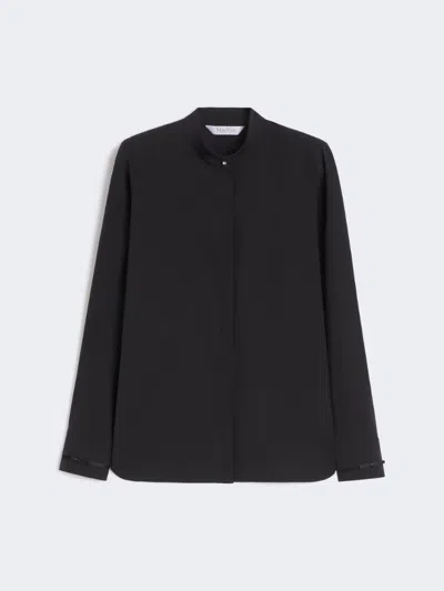 Max Mara Poplin Stretch Otranto Shirt In Black