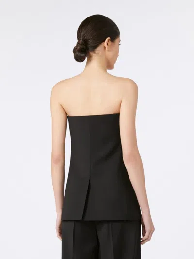 Max Mara Spaghetti Strap Camisole Top In Black