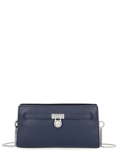 Michael Michael Kors Extra-small Hamilton Moderne Shoulder Bag In Blue