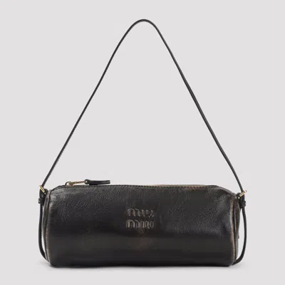 Miu Miu Handle Container In Black