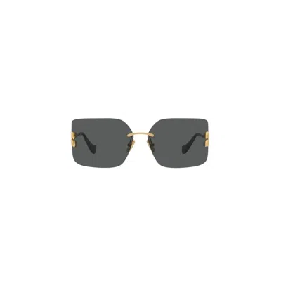 Miu Miu Womens Gold Mu 54ys Square-frame Metal Sunglasses In Gold