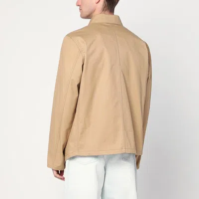 Namacheko Collared Cotton Jacket With Front Zip Pockets In Brown