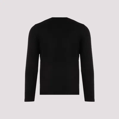 Prada Black Wool Sweater In Black