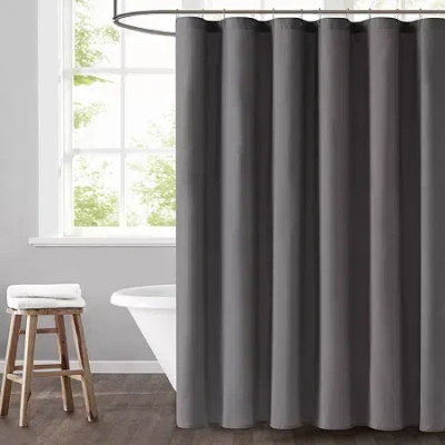 Truly Soft Everyday Solid Shower Curtain In Gray