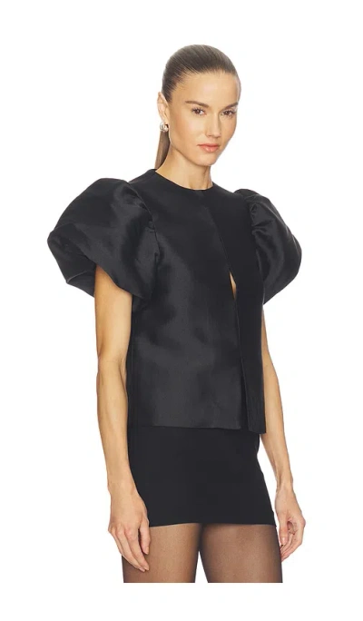 Aligne Jorja Puff Sleeve Top In Black