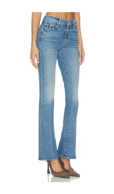 Mother The Outsider Sneak Jeans In Honey Poke In Blue