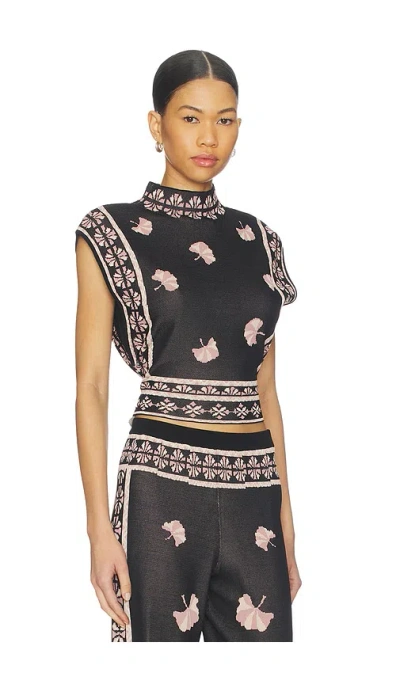 Misa Alva Top In Black