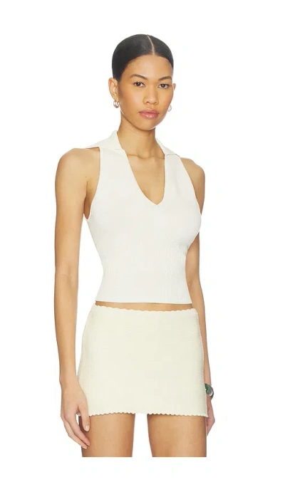 Solid & Striped The Shelby Sweater Tank In Neutral