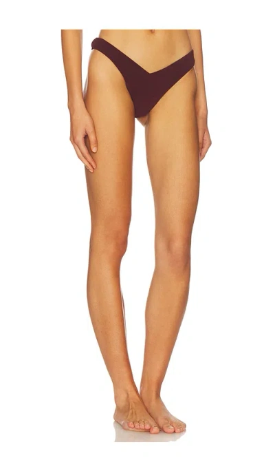 Fae Vada Bikini Bottom In Brown