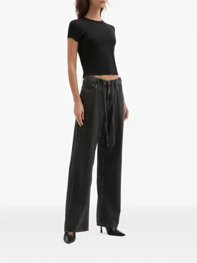 Rag & Bone Drawstring-waist Jeans In Black