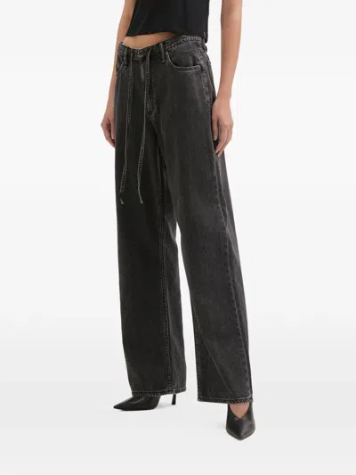Rag & Bone Drawstring-waist Jeans In Black