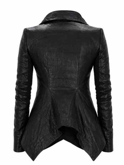 Rick Owens "temple Naska Biker" Jacket In Black
