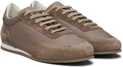 Common Projects Minimal Runner Low-top Sneakers In Brown
