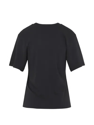 Lemaire Basic Crewneck T-shirt In Black