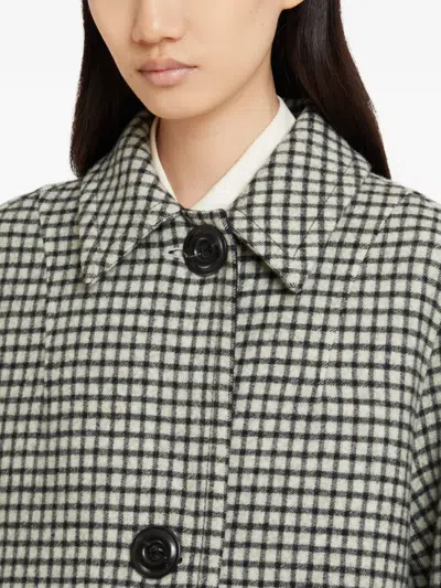 Marni チェック コート In Gray