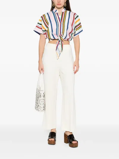 Etro Flared Trousers In Neutral