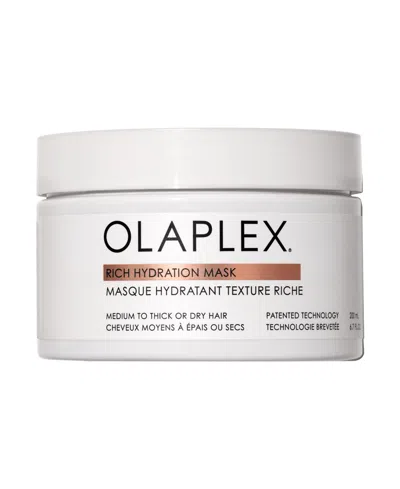 Olaplex Rich Hydration Mask For Dry Or Medium To Thick Hair 6.7 Oz. In White