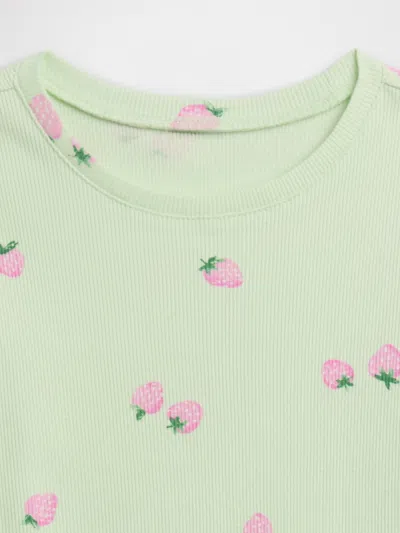 Gap Factory Babygap Ribbed T-shirt In Green