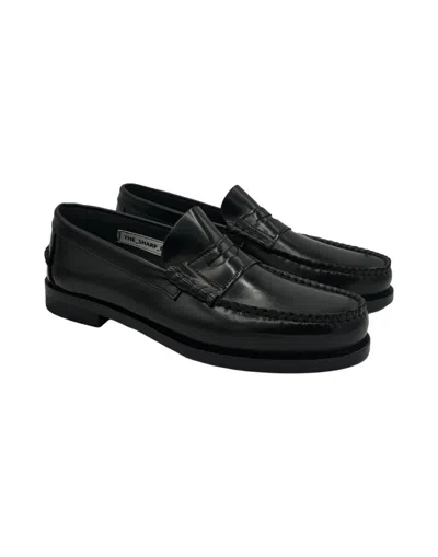 The Sharp Corner Mocha Sabot Shoe In Black