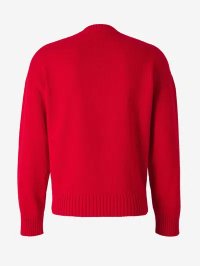 Dsquared2 Logo Knitted Sweater In Red