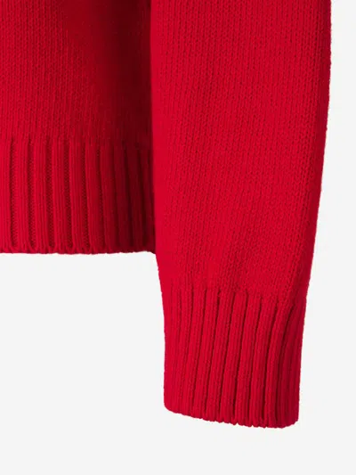 Dsquared2 Logo Knitted Sweater In Red