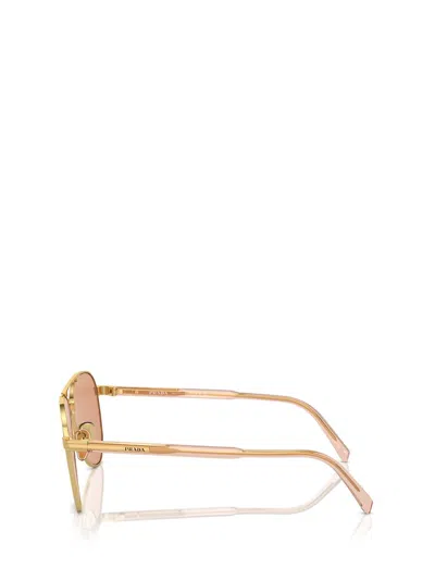 Prada 58mm Pilot Sunglasses In Gold