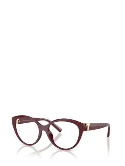 Tiffany & Co Circular Flat Mirror In Red