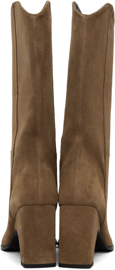 Coperni Brown Cowboy Bridge Boots In Brown