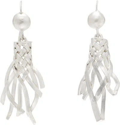 Rier Brushed Earrings In Metallic