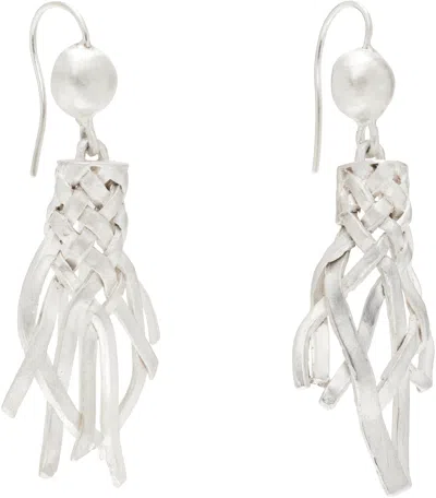 Rier Brushed Earrings In Metallic