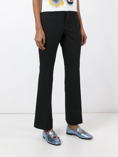 Shop Gucci Tailored Ankle Length Trousers In Black