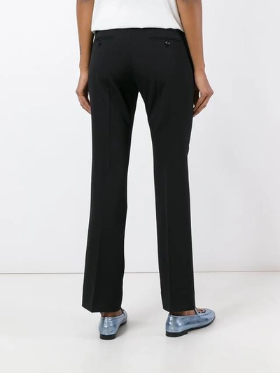 Shop Gucci Tailored Ankle Length Trousers In Black