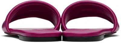 Marc Jacobs The Pave J Marc Snapshot Slide Sandals In Purple