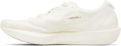 Y-3 White Black Adios 9 Mesh Elasticized Rubber-sole Sneakers In Black